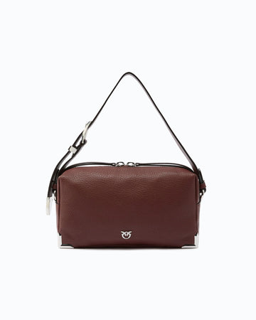 Borsa Bauletto a Spalla in Pelle con Logo Love Birds