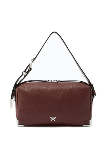Borsa Bauletto a Spalla in Pelle con Logo Love Birds