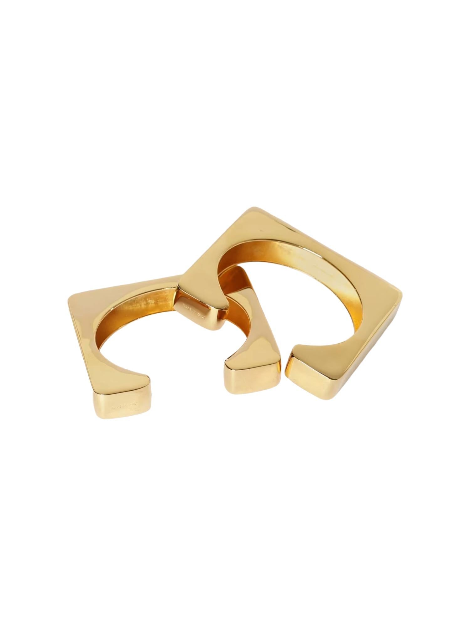 Elisabetta Franchi Bracciali rigidi con logo inciso