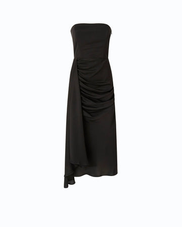 Pinko Abito Satin Smanicato con Drappeggi donna
