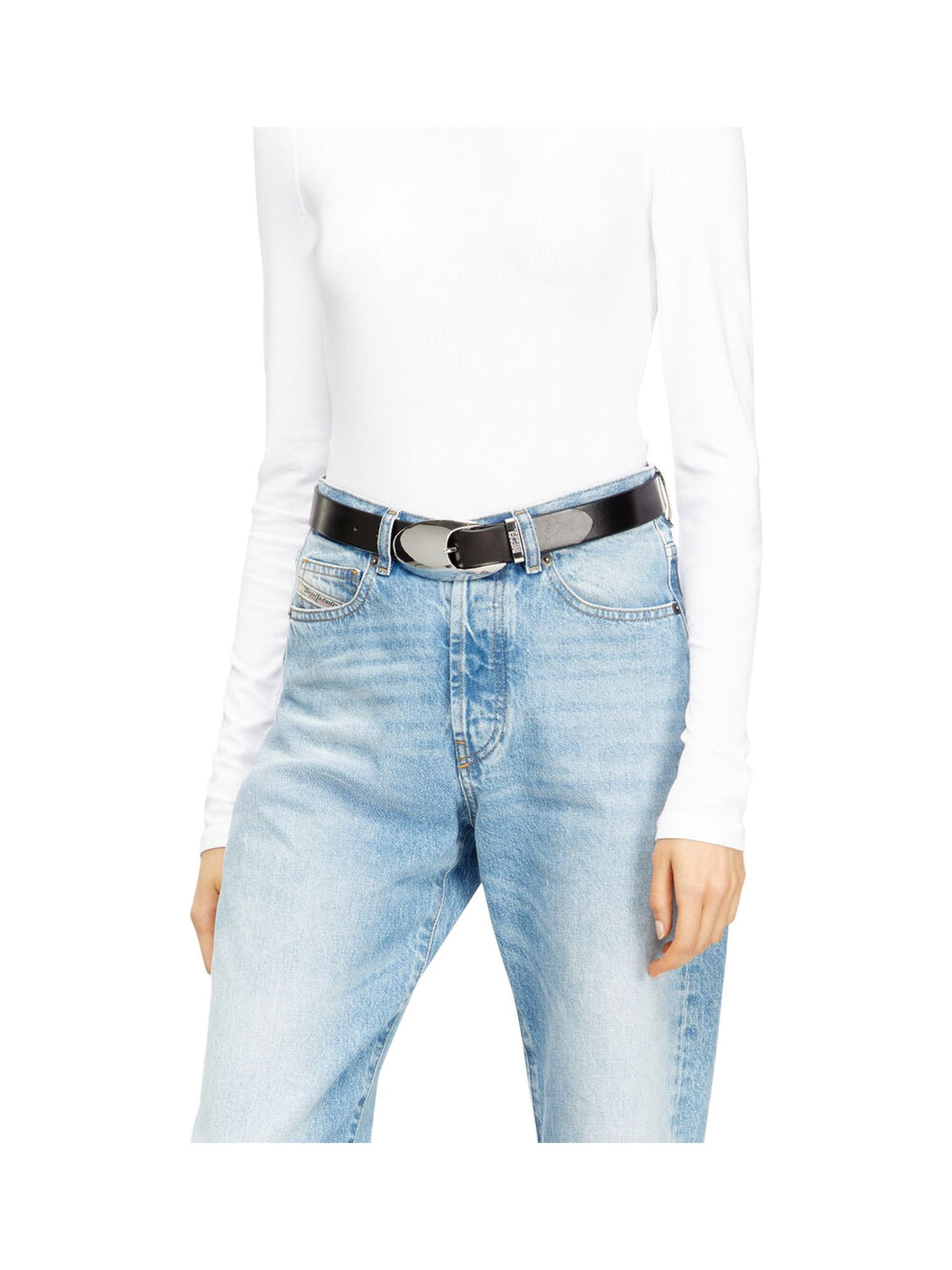 Cintura 3 cm in pelle pull-up