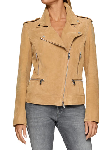 Dondup Chiodo in pelle scamosciata