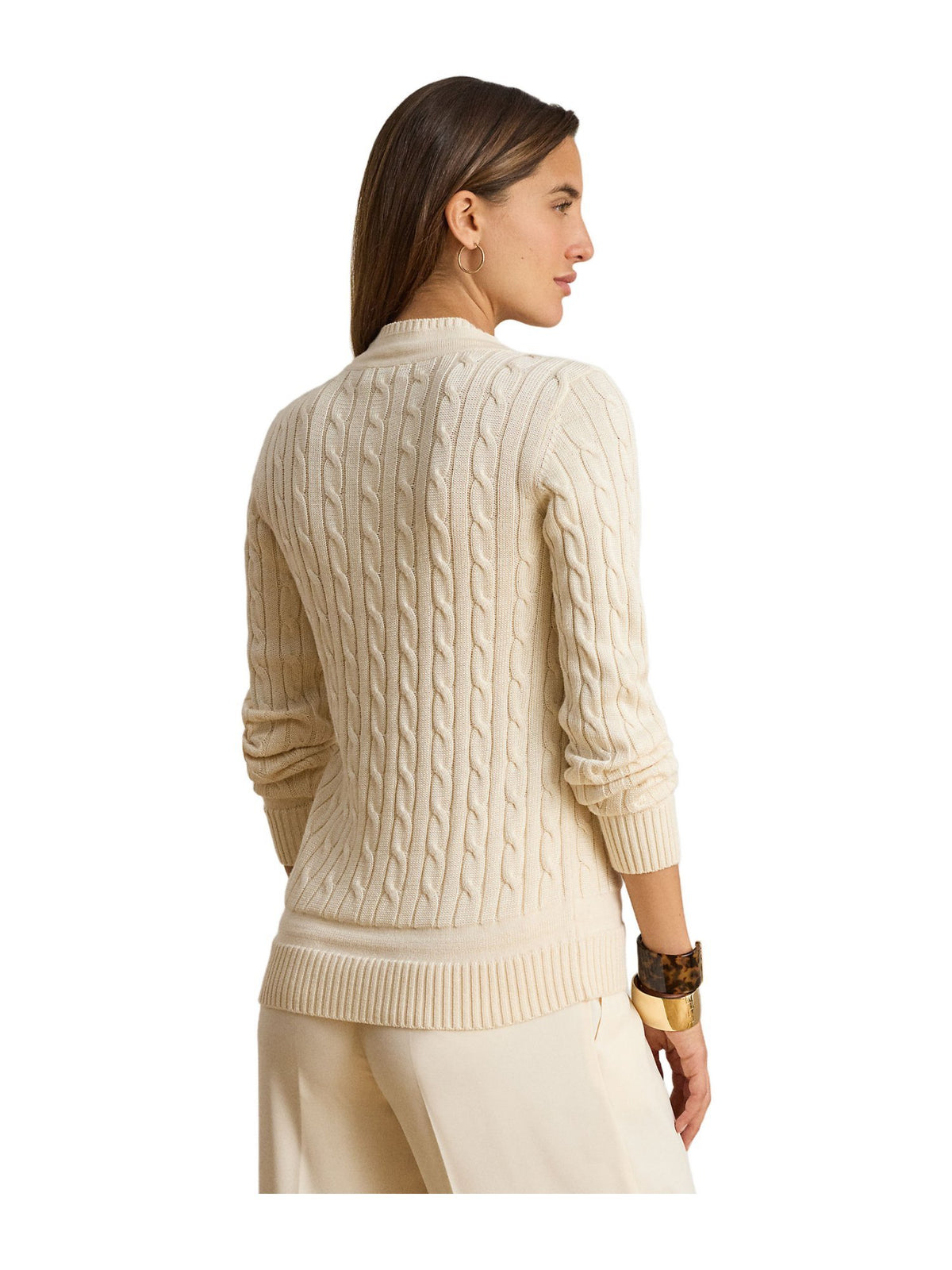 Maglione da cricket a lavorazione a trecce