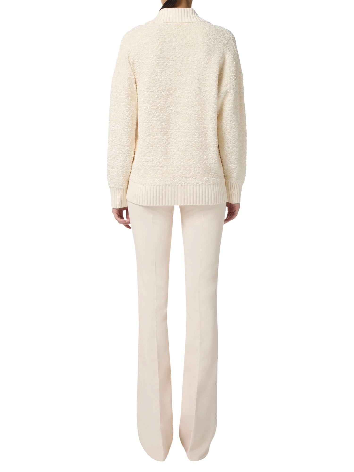 Elisabetta Franchi Cardigan in ciniglia bouclè