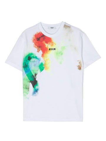 MSGM T-shirt con stampa colorata