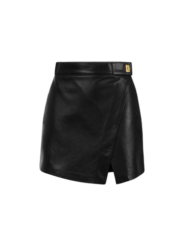 Elisabetta Franchi Gonna in pelle nappata