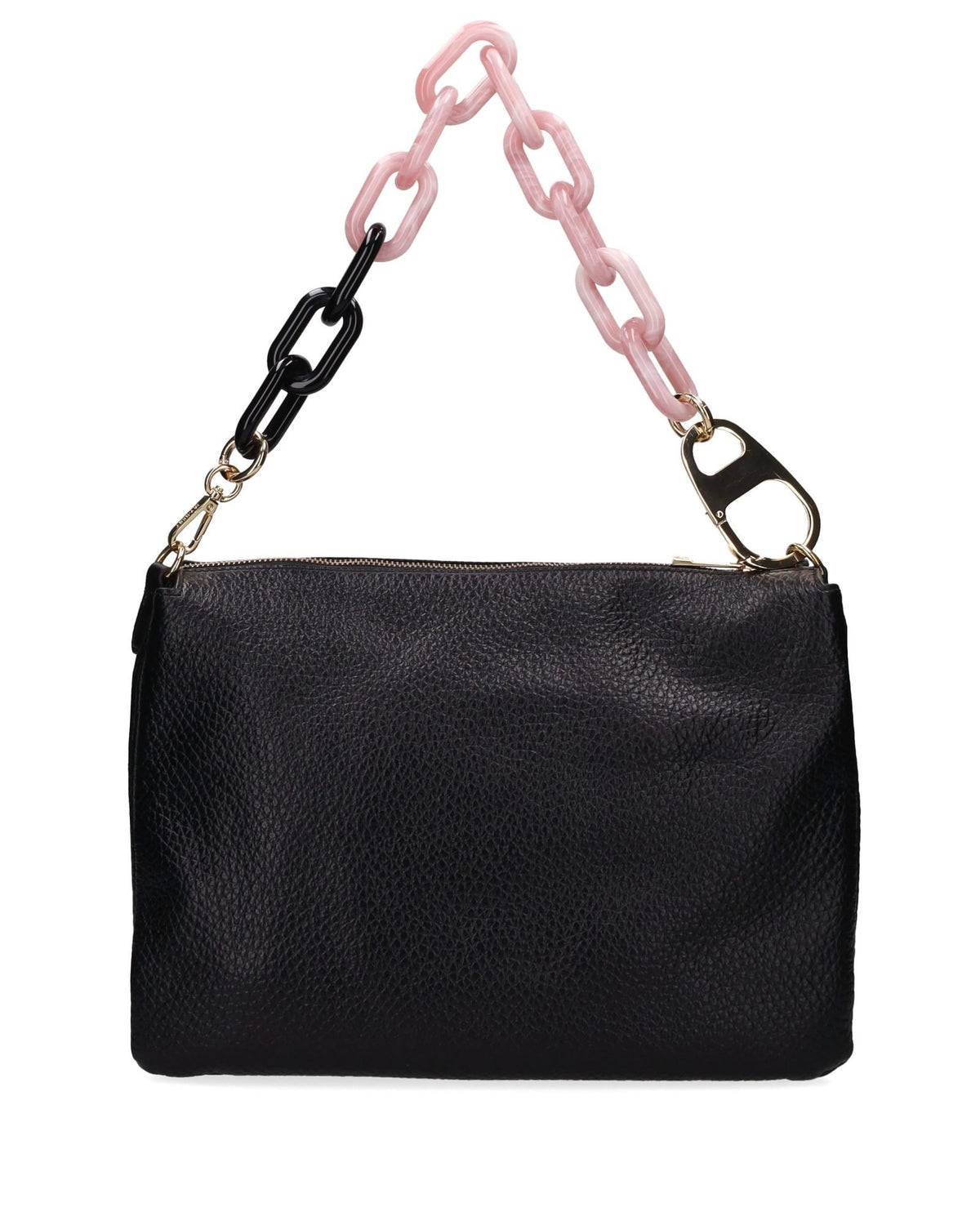 Borsa a Spalla con Maxi Catena Bicolore