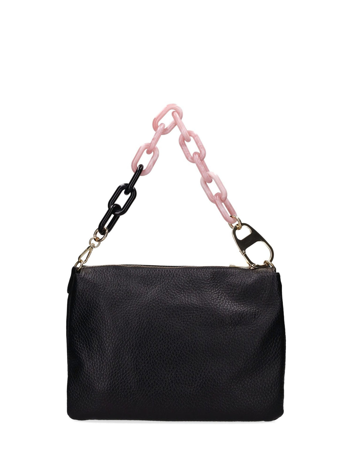 Borsa a Spalla con Maxi Catena Bicolore