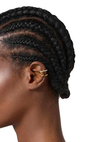 Elisabetta Franchi Orecchini con logo e strass