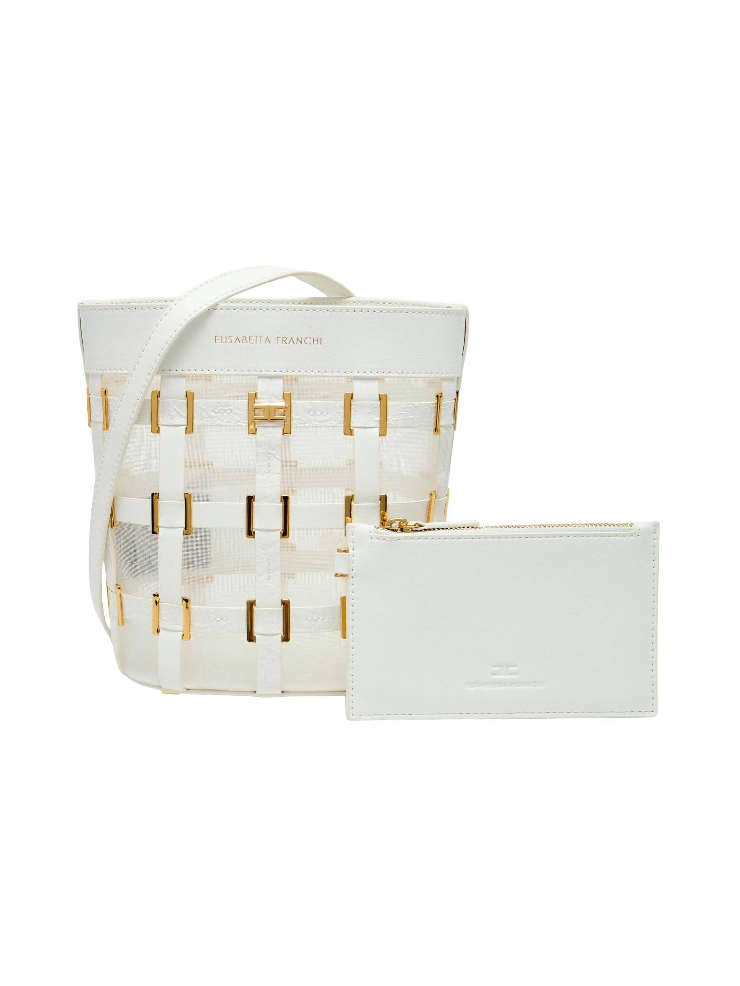Elisabetta Franchi Borsa a secchiello in rete