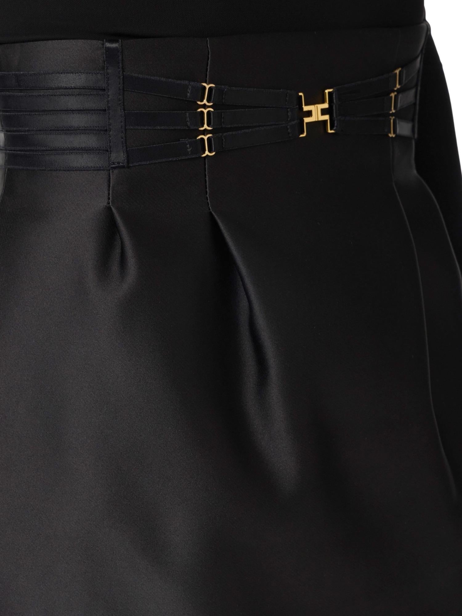 Elisabetta Franchi Gonna con elastici lingerie