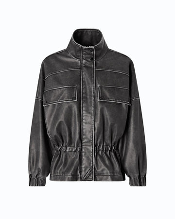Pinko Caban Oversize in Tela Spalmata donna