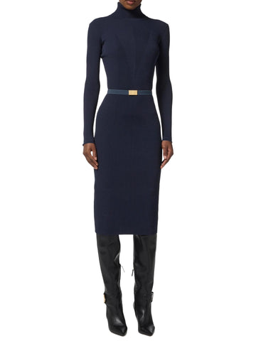 Elisabetta Franchi Abito a dolcevita con cintura