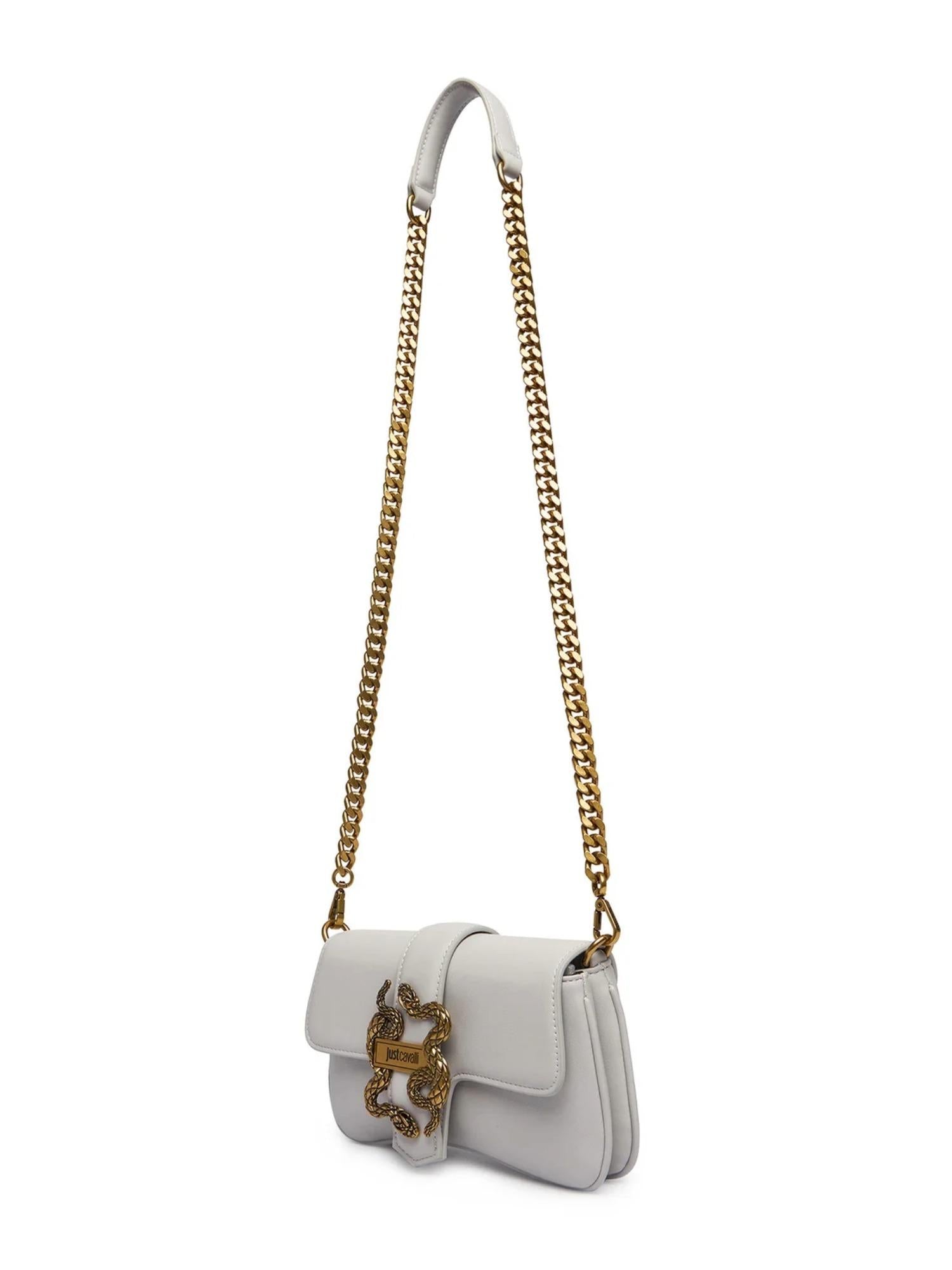 Just Cavalli Borsa con fibbia snake