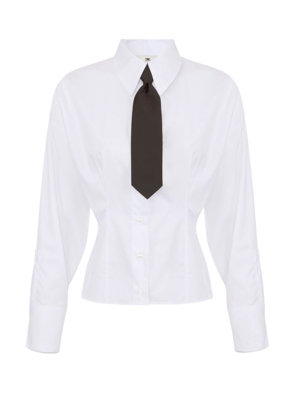 Camicia in popeline con cravattino