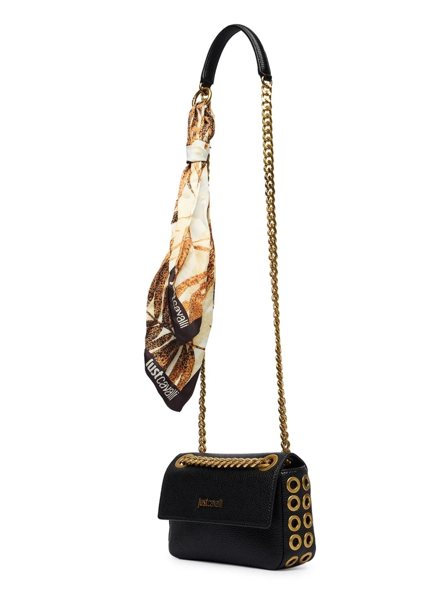 Just Cavalli Borsa in ecopelle con foulard