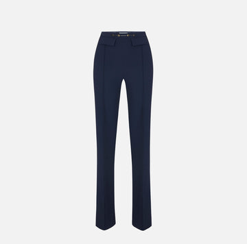 Pantaloni in doppio crêpe stretch