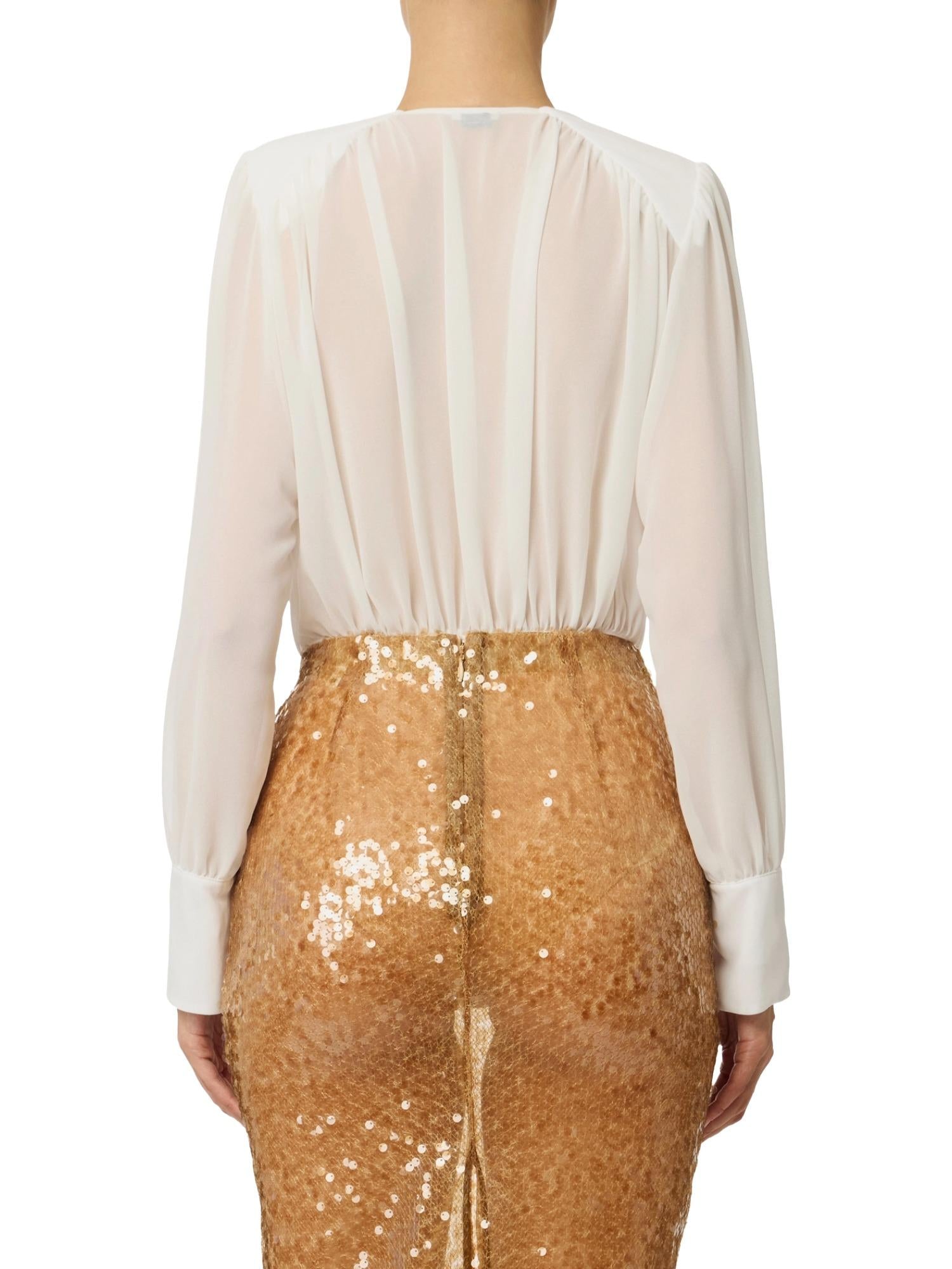 Elisabetta Franchi Camicia a body con drappeggio