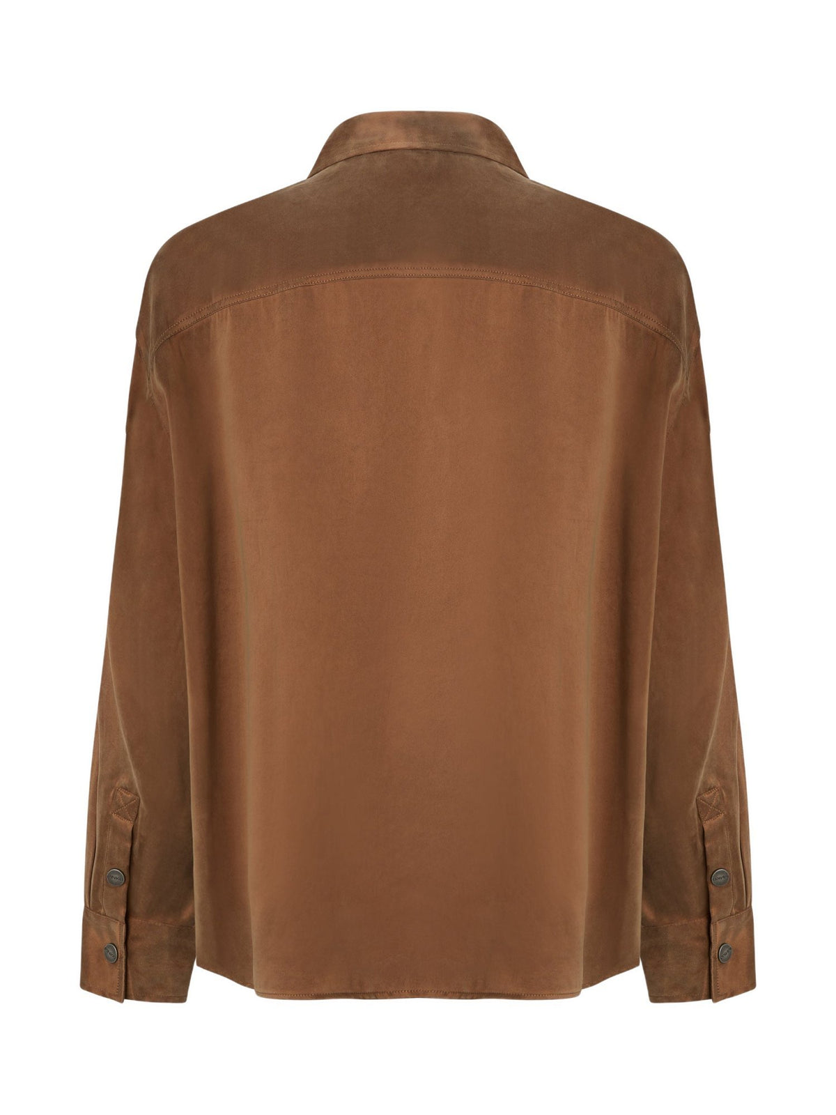 Camicia effetto scamosciato con taschino