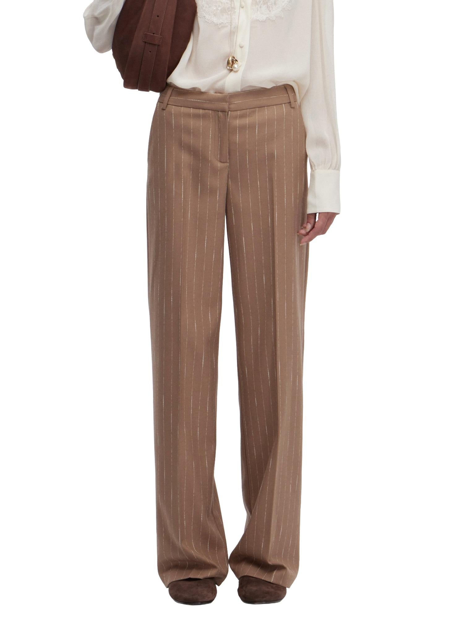 Ermanno Firenze Pantalone gessato dritto