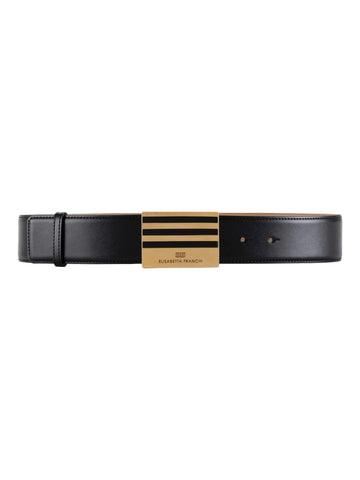 Elisabetta Franchi Cintura con logo intarsiato 4 cm