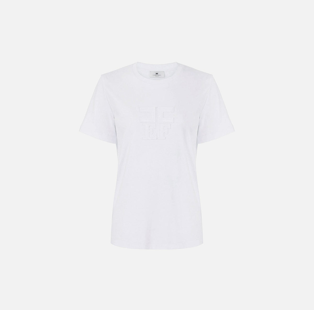 T-shirt in jersey con loghi