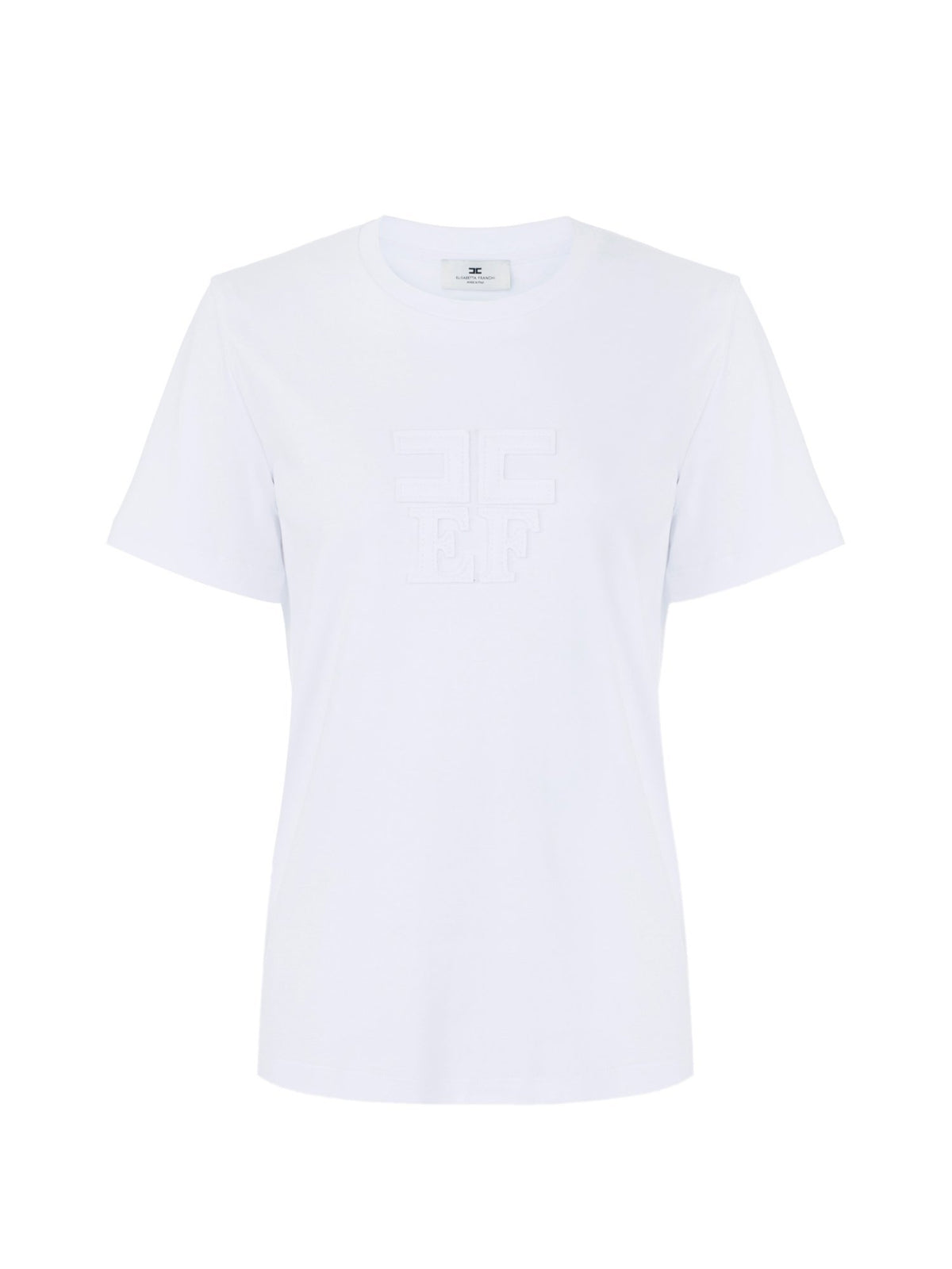 T-shirt in jersey con loghi