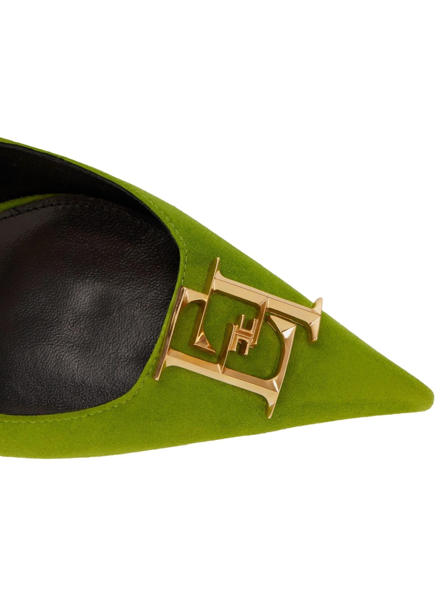 Elisabetta Franchi Slingback in suede 3 cm