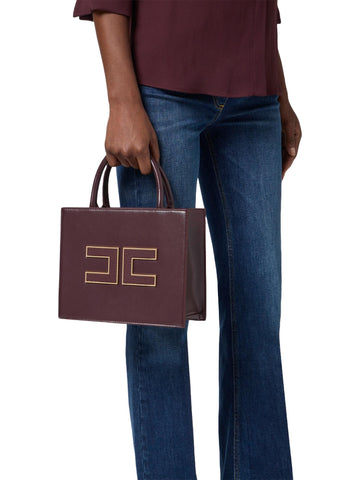 Elisabetta Franchi Borsa tote piccola con logo
