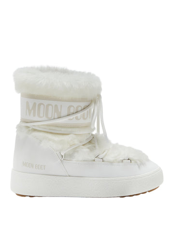 Stivale ltrack low faux fur bianco