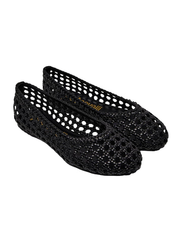 Just Cavalli Ballerine in ecopelle intrecciata