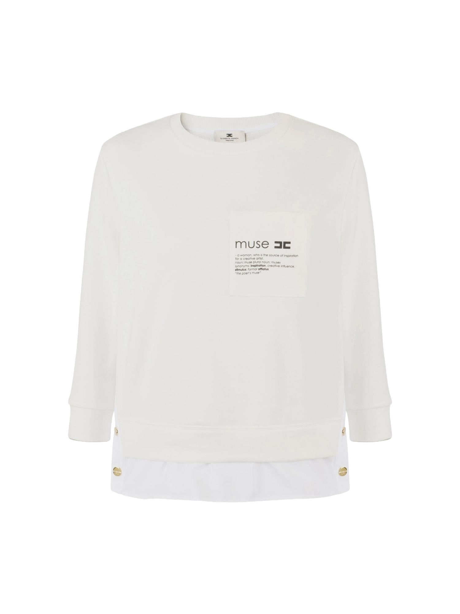 Elisabetta Franchi Felpa doublelayer con camicia