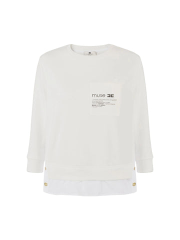 Elisabetta Franchi Felpa doublelayer con camicia