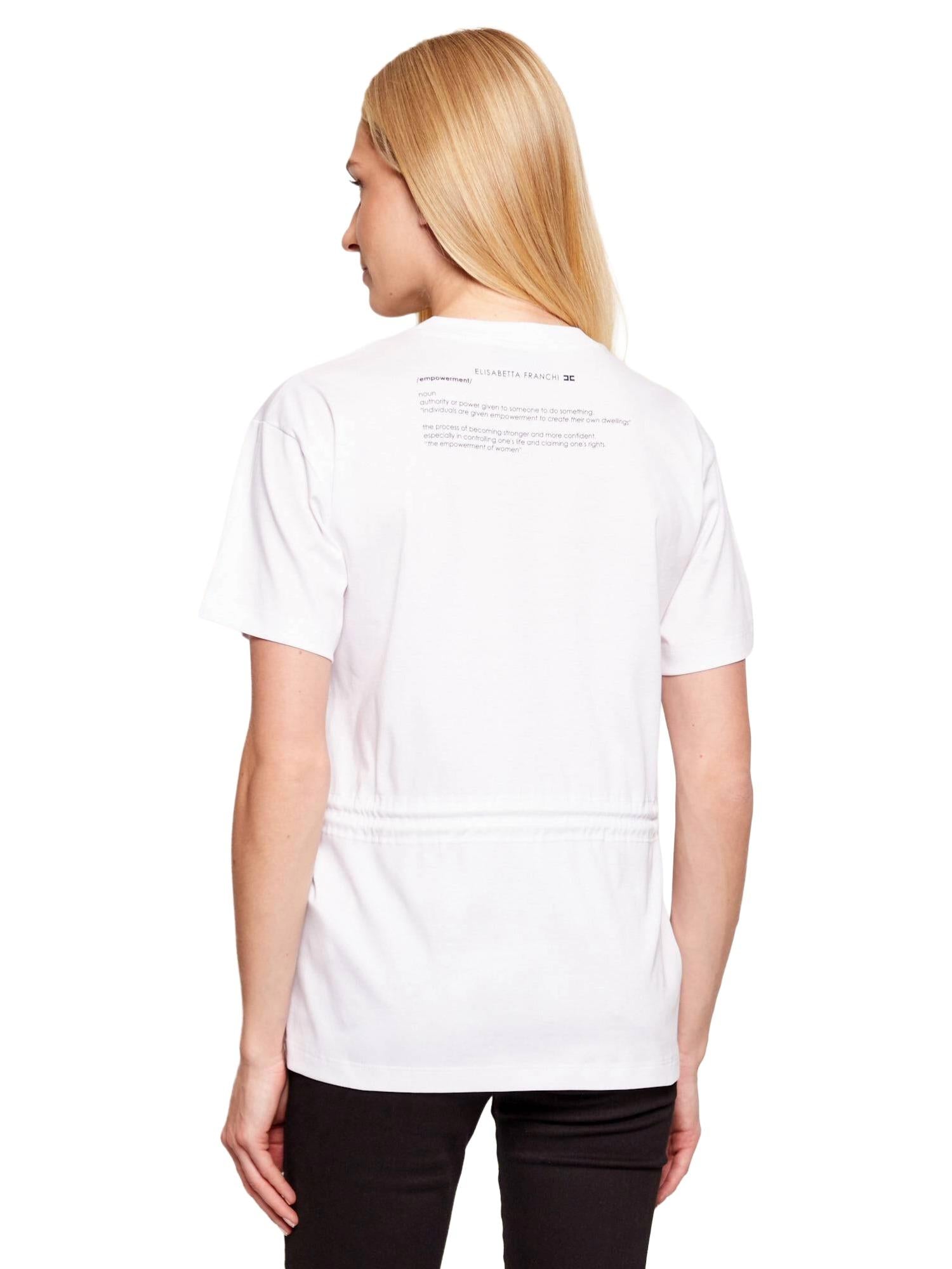 Elisabetta Franchi T-shirt con coulisse
