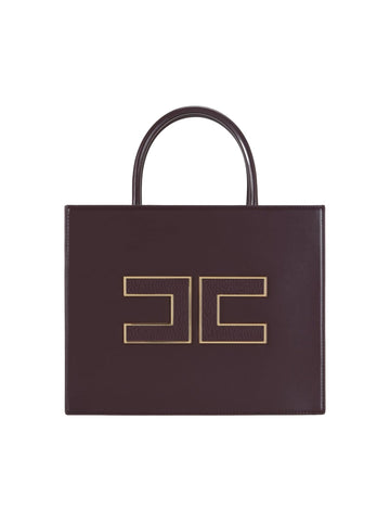 Elisabetta Franchi Borsa tote grande con logo