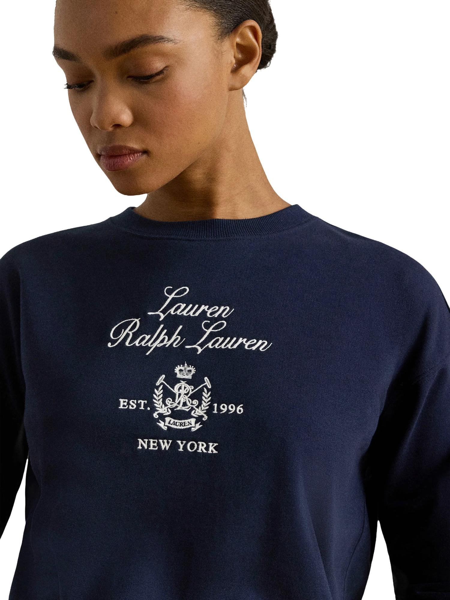 Lauren Ralph Lauren Felpa con logo ricamato Kappy