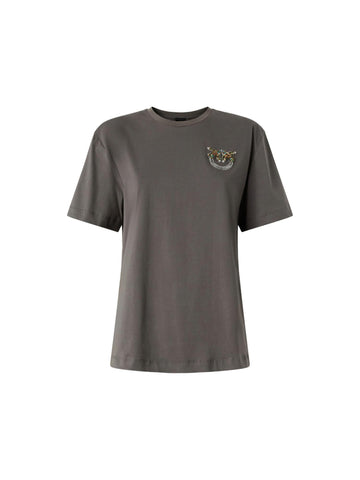 Pinko T-shirt con cristalli Strepitoso