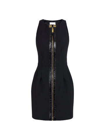 Elisabetta Franchi Abito corto con dettagli craquelè