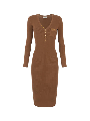 Elisabetta Franchi Abito in maglia a costine