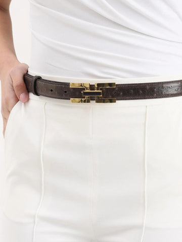 Elisabetta Franchi Cintura in pelle 3 cm