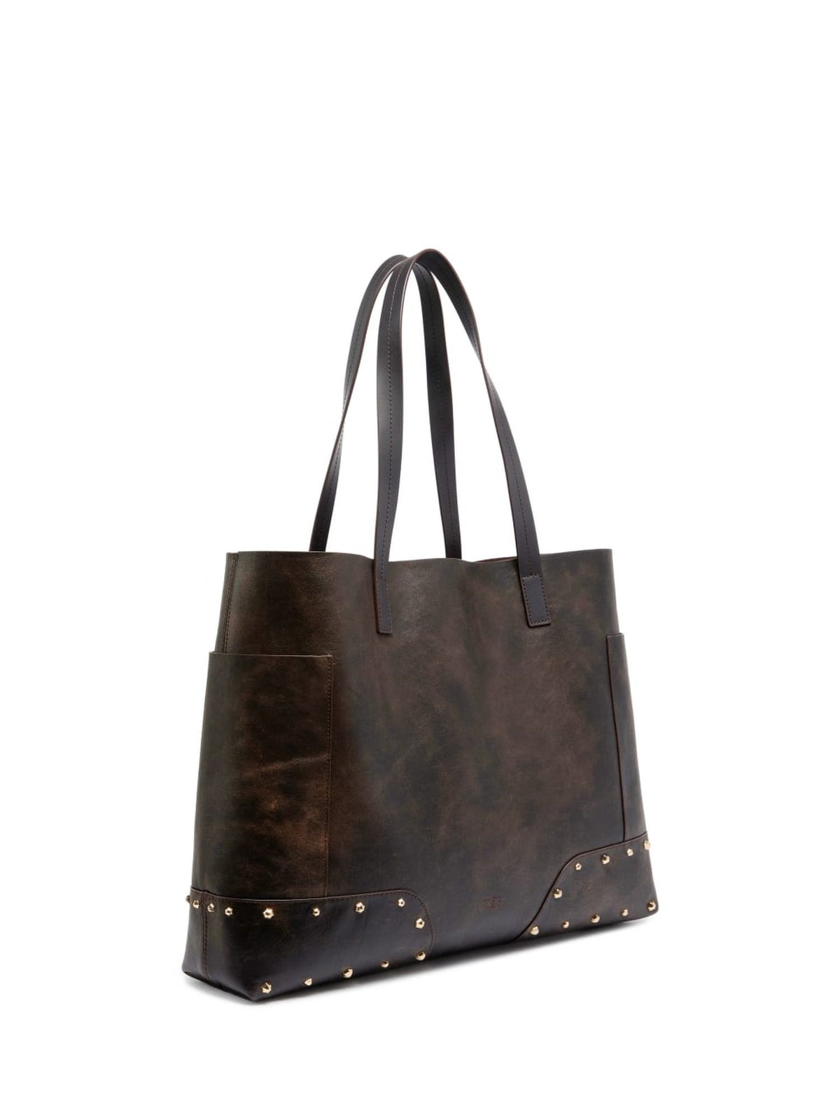 Borsa Tote a Mano con Borchie Oro