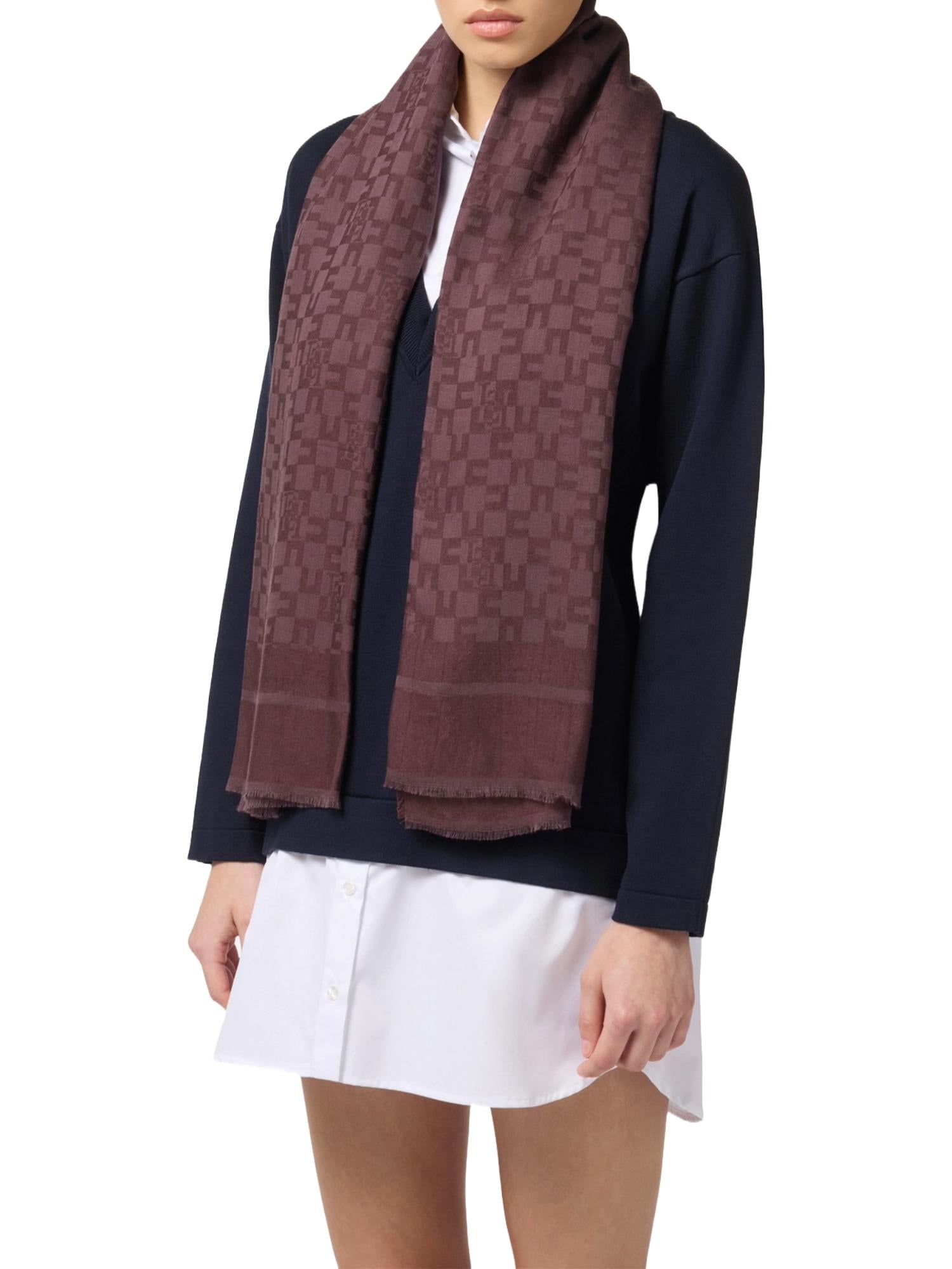 Elisabetta Franchi Sciarpa con logo allover