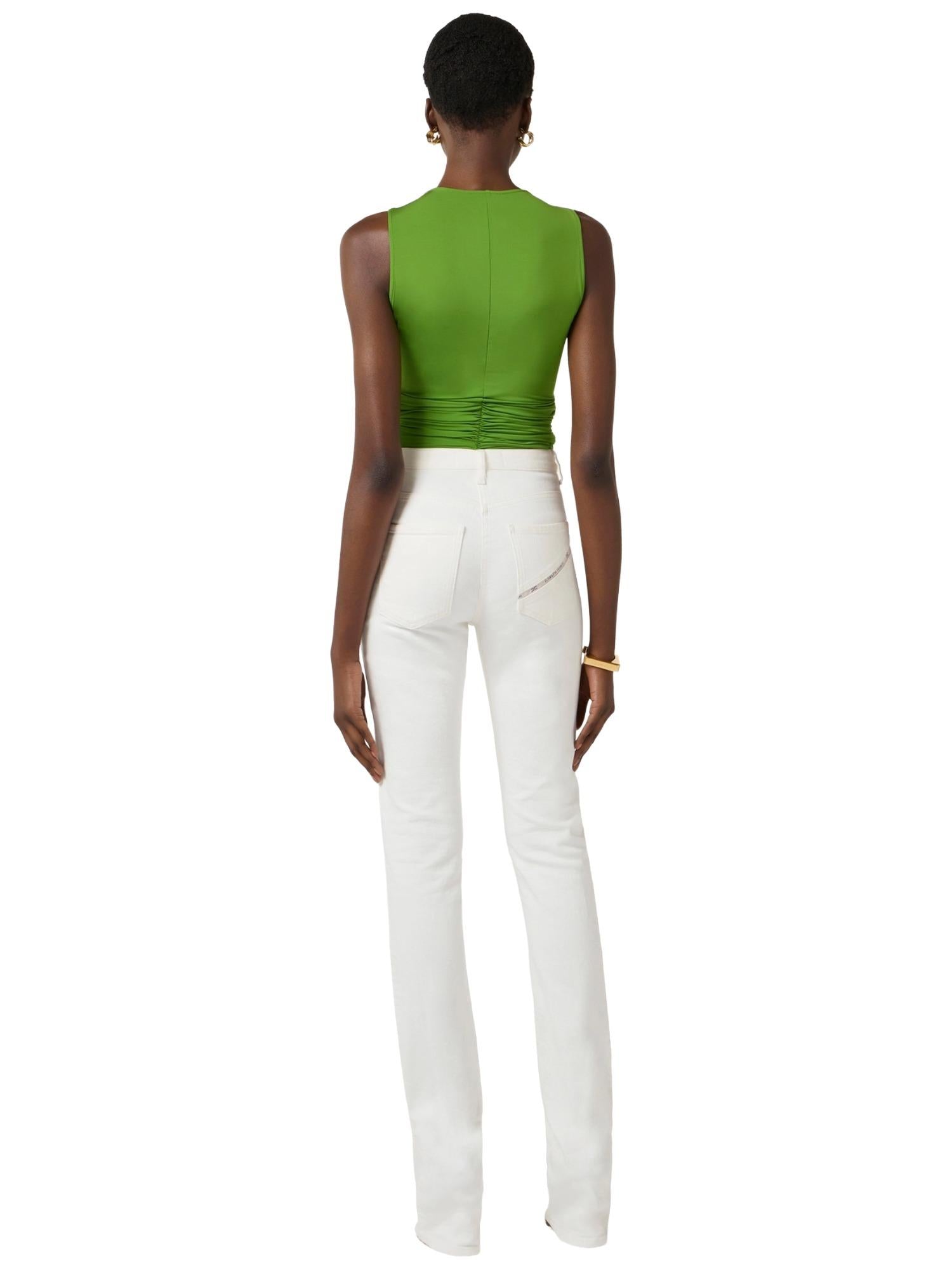 Elisabetta Franchi Top con fermanodo gioiello