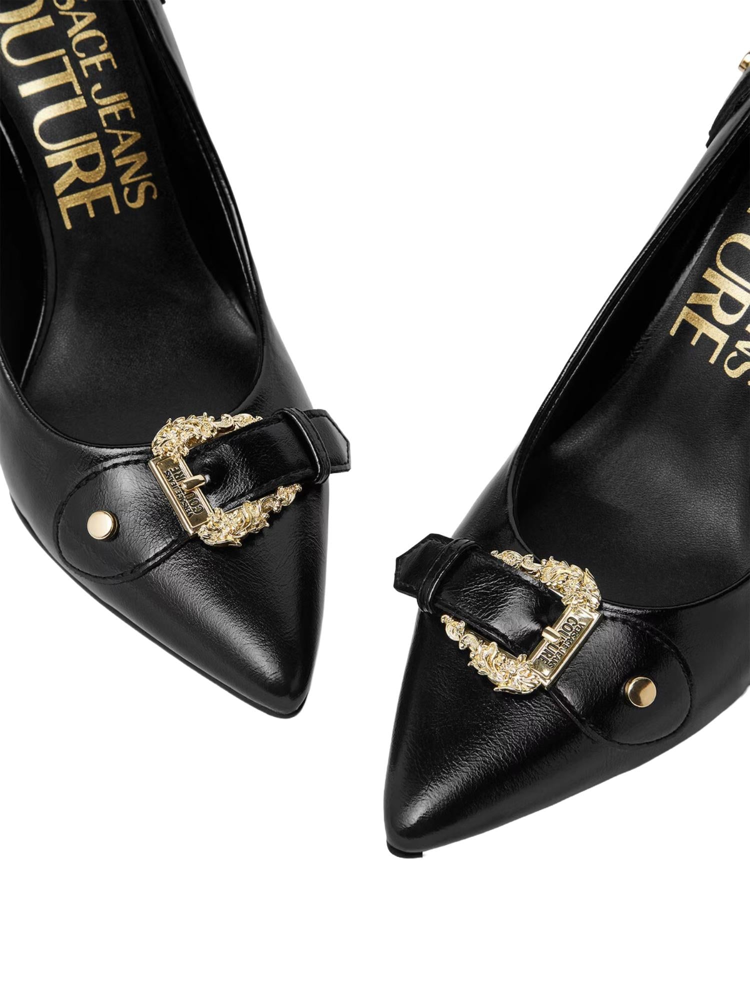 Versace Jeans Couture Decolletè con fibbie Baroque 9 cm