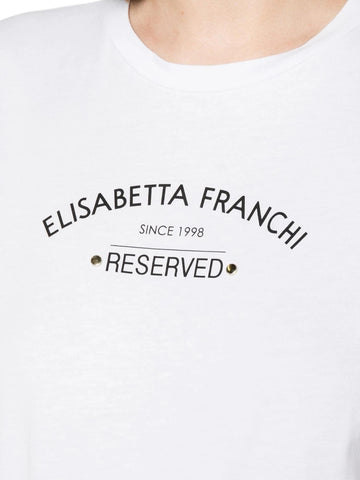 Elisabetta Franchi T-shirt con stampa logo