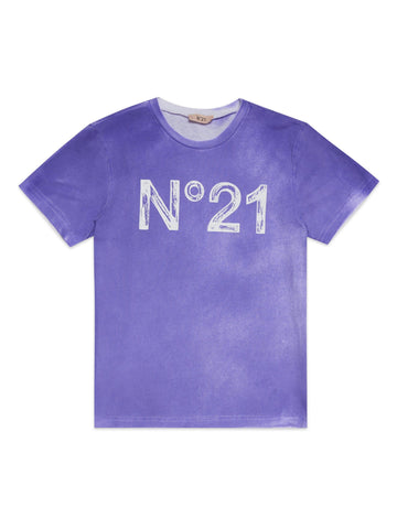 N&deg;21 T-shirt tie dye con logo