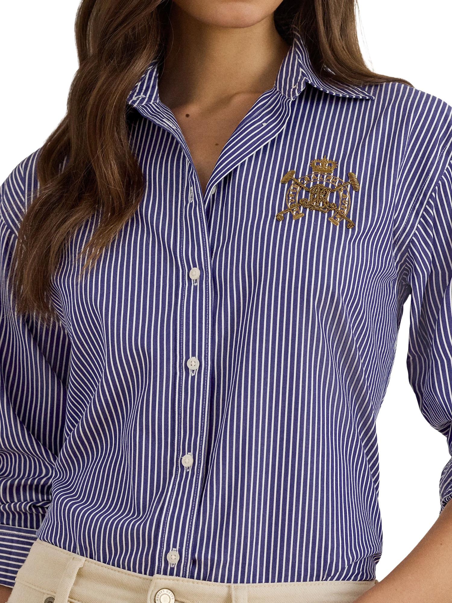 Lauren Ralph Lauren Camicia a righe con ricamo Kotta