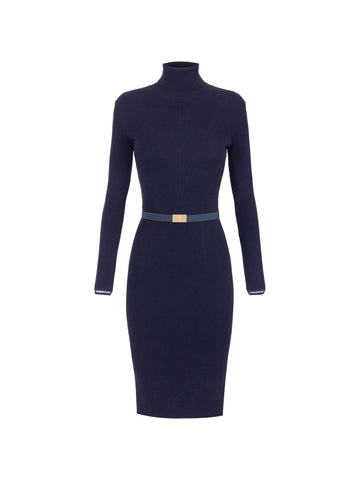 Elisabetta Franchi Abito a dolcevita con cintura