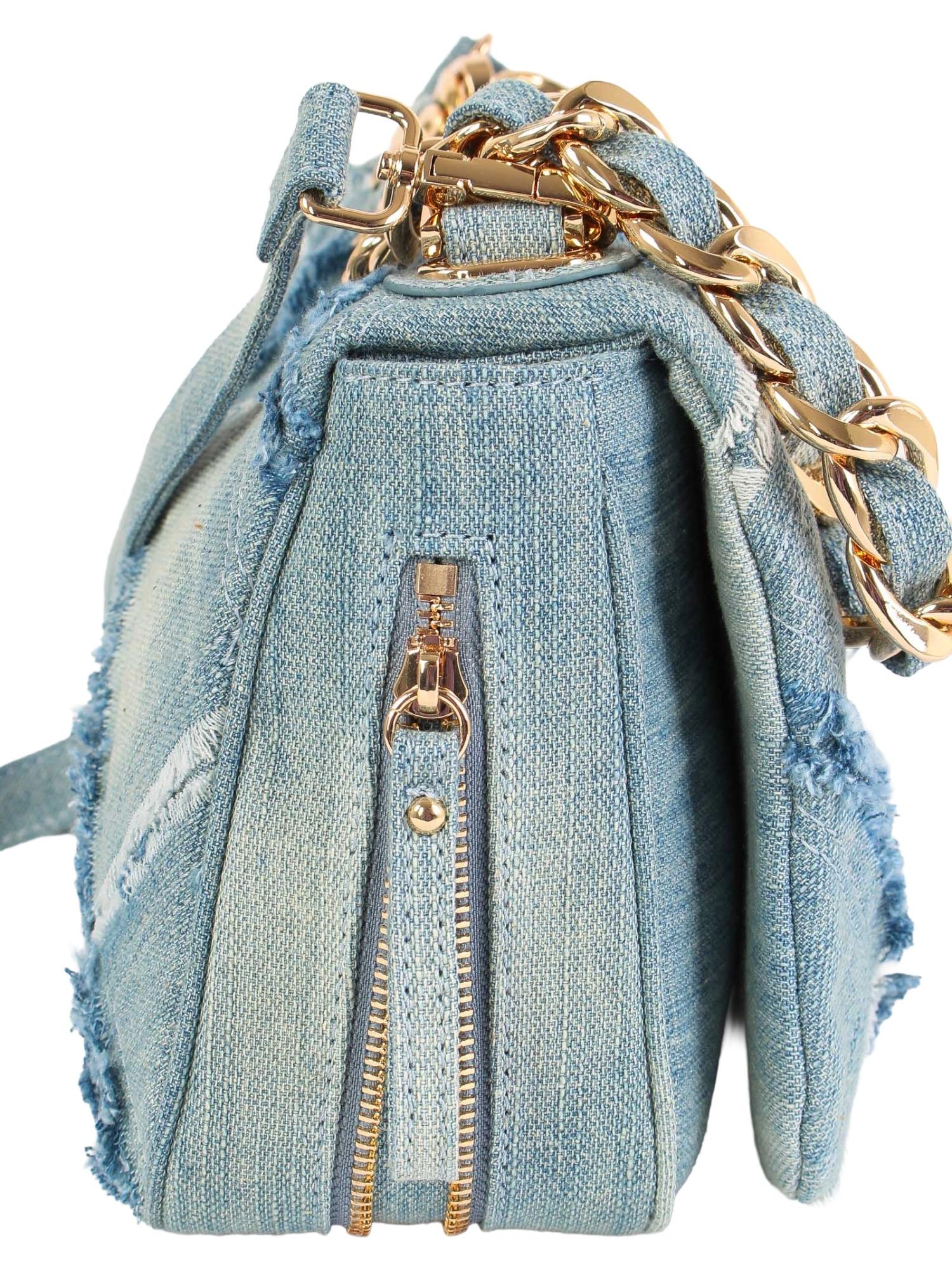 La Carrie Borsa media in denim Isabel