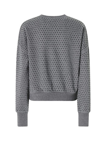 Maglia in felpa full strass